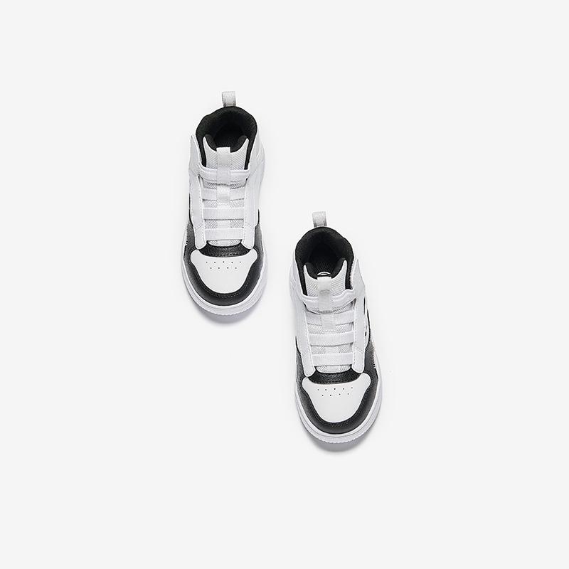 Anta Kids Comfortable Versatile High-Top Sneakers Kids Sneakers White Black A12439908-1
