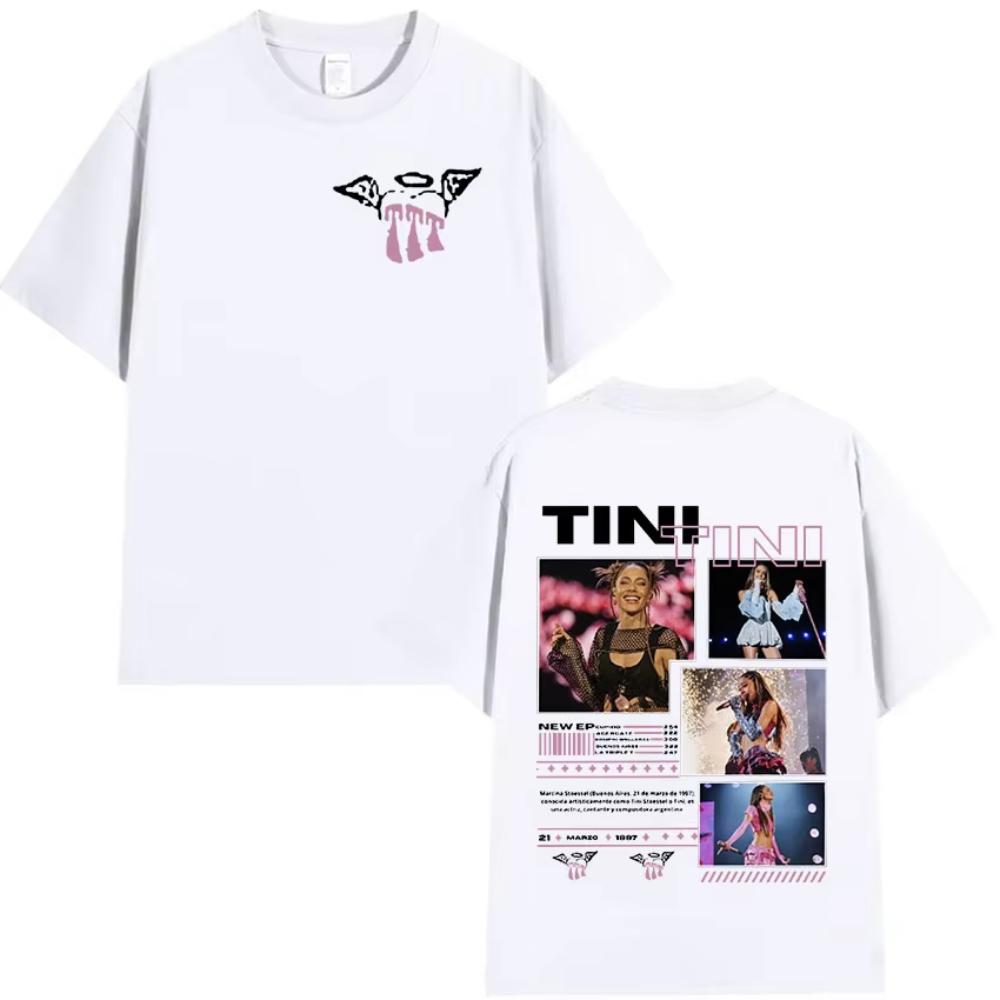 Rapper TINI TINI Graphic T Shirt Unisex Women Retro High Quality Fashion Tshirt Aesthetic Oversized Cotton Tshirts Streetwear