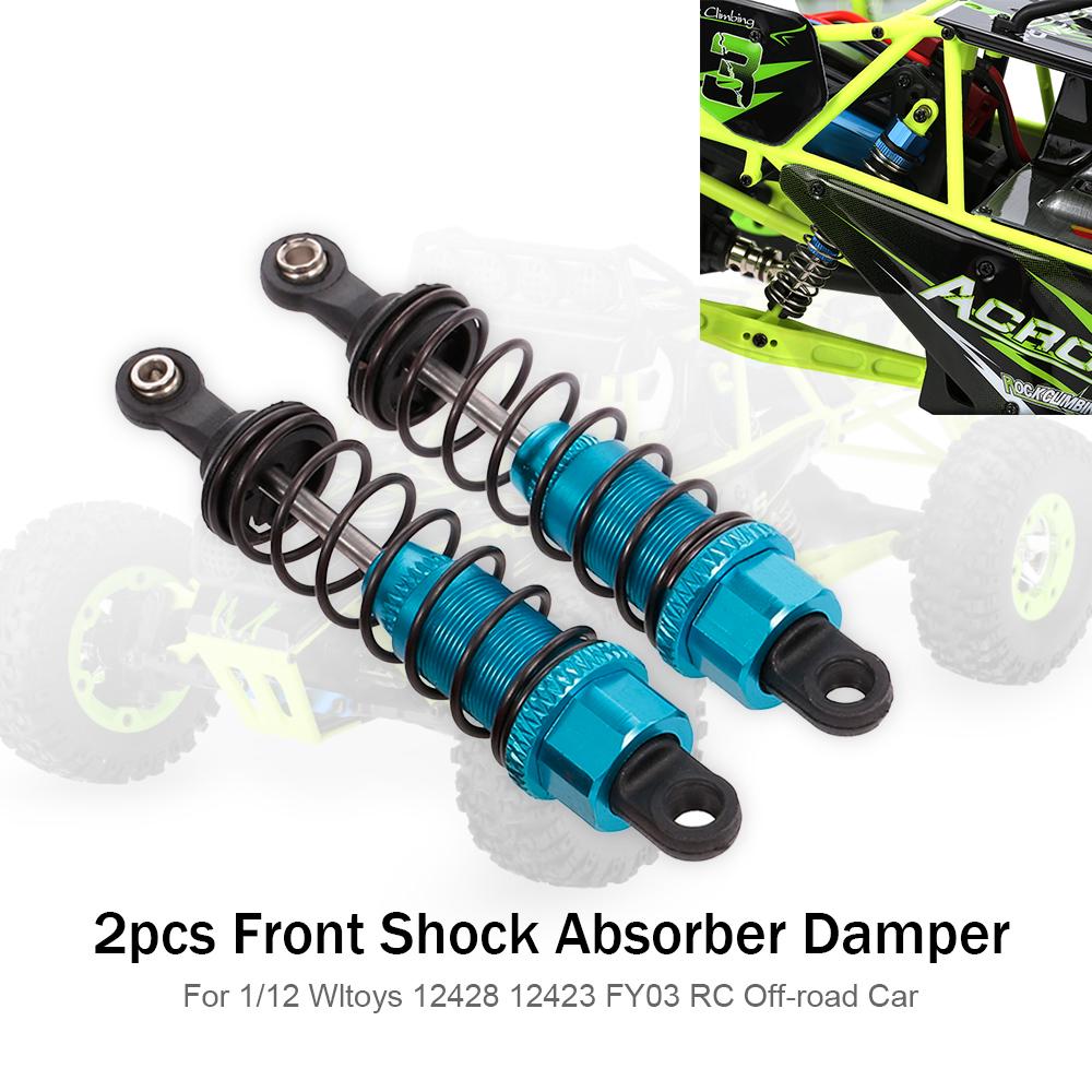 2 teile satz Metall Front Stoßdämpfer für 1:12 RC Car WLtoys 12428