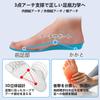 Custom Insoles for Flat Arch 3D Shock Foot for Standing Feet, Support, Design, Absorption, Support, Work, Walking, Sports, Running, Men's & Women's