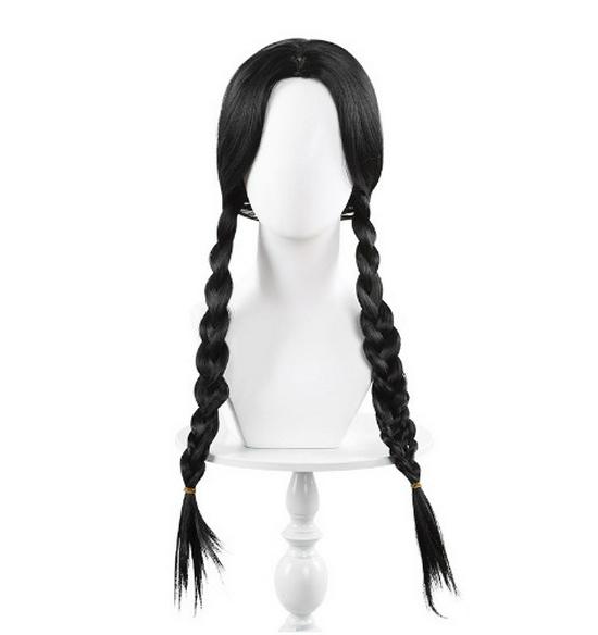 Addams Family Cosplay: Wednesday Addams Black Gauze Skirt Costume Available XL