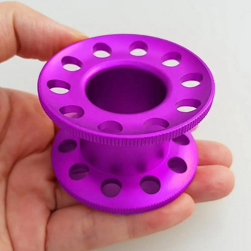 Light Weight Aluminum Alloy Miniature Corrosions Resistant 10 Hole Diving Reel for Diving and Underwater Photography