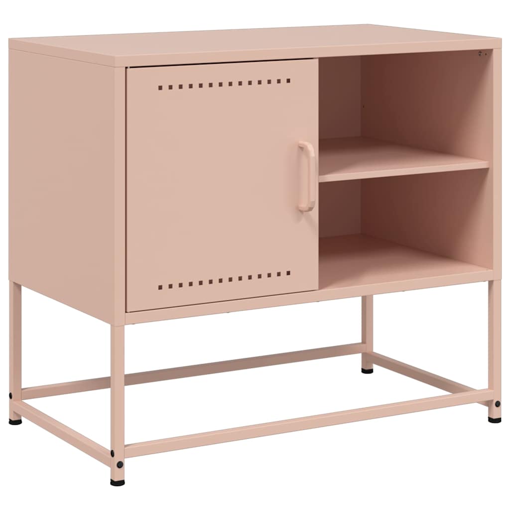 Vidaxl Szafka Pod Telewizor, Różowa, 68X39X60,5 Cm, Stalowa