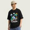 Li Ning Sports Lifestyle Series Summer T-Shirt Simple Comfortable Round Neck Pullover Letter Print Versatile Casual Short Sleeve T-Shirt ATSW291-5