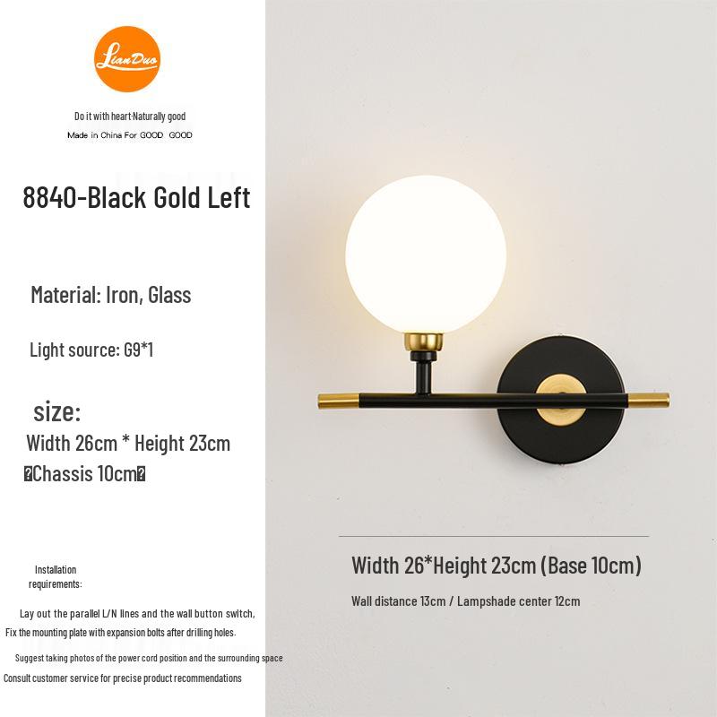 Modern American Wall Lamp: Luxurious Bedroom, Living Room, Hotel Hallway & Corridor Lighting