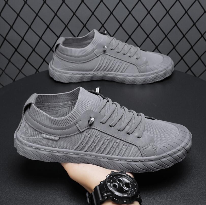2024New Breathable Cloth Shoes Men's Sneakers Light Trendy Casual Shoes  Weaving Mesh Men's Shoes Versatile Vulcanized Shoes