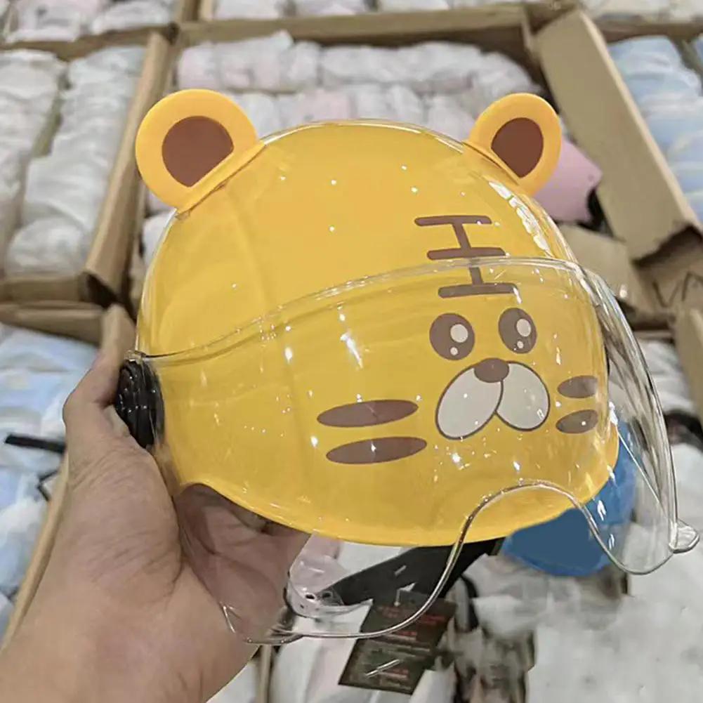Casco de Montar para Niño Ajustable Apariencia Adorable Ultraligero Absorbente de Impactos ABS Casco de Seguridad para Patineta Bici de Niño para Niño