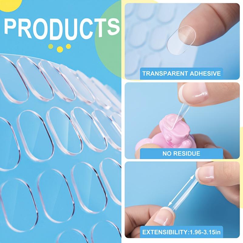 180/300pcs Double Sided Adhesive Transparent Dot Nano Seamless Blind Box Figurine Handicraft Acrylic Double-sided Adhesive Tape