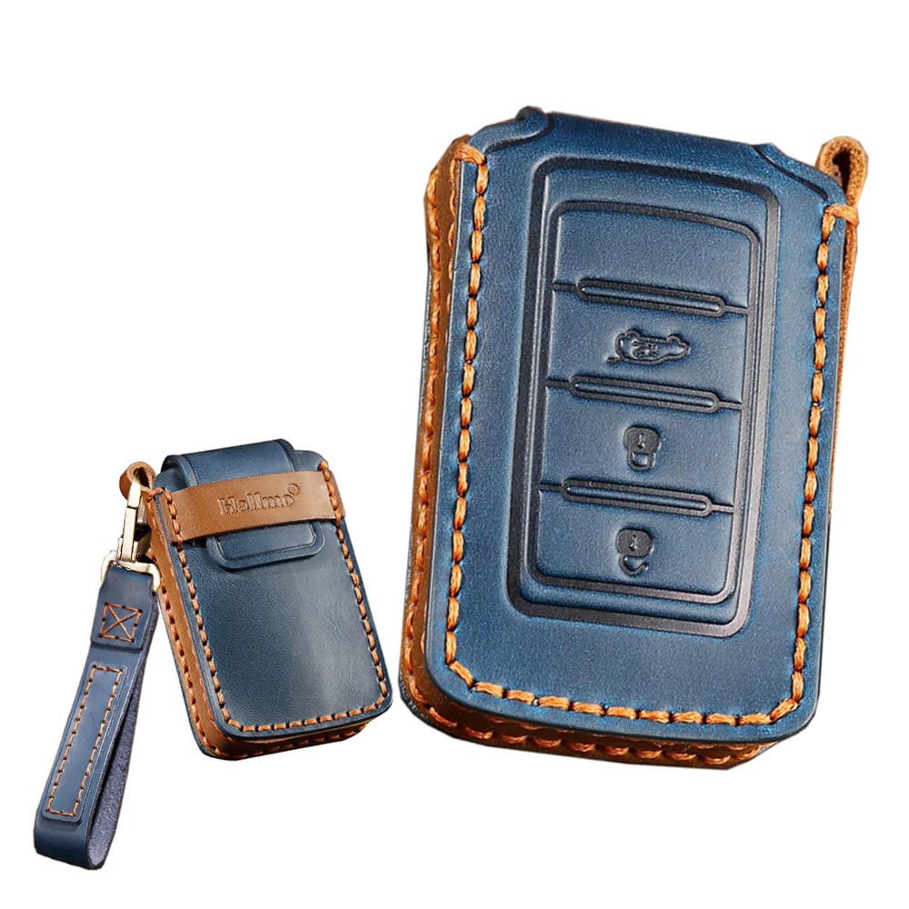 

SANRILY JEEP Key Case, Key Holder, Key Cover, Key Protection, For Jeep, New Grand Compatible with genuine car синий