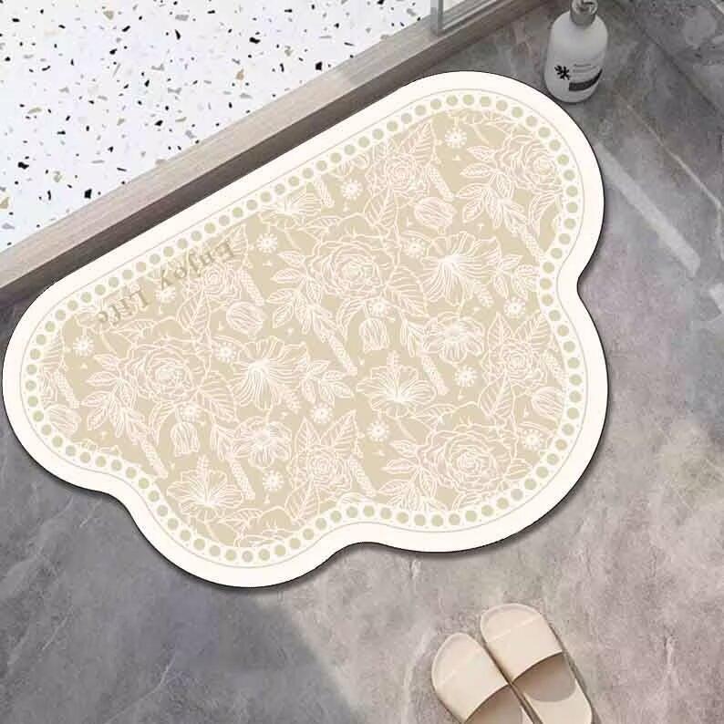 Diatom mud floor mat bathroom toilet toilet entry door water absorption quick drying non-slip foot pad entry door carpet