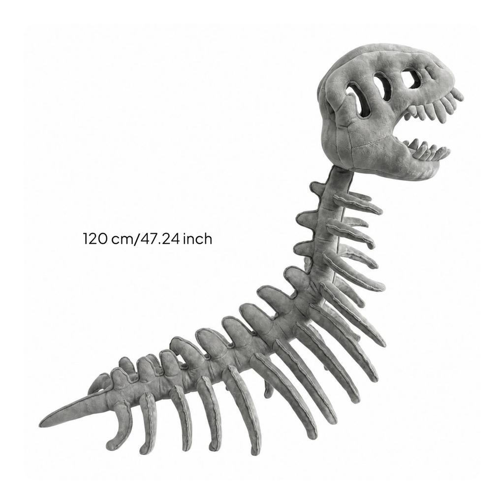 Dinosaur Skeleton Headpiece Soft Skull Huggable for Halloween