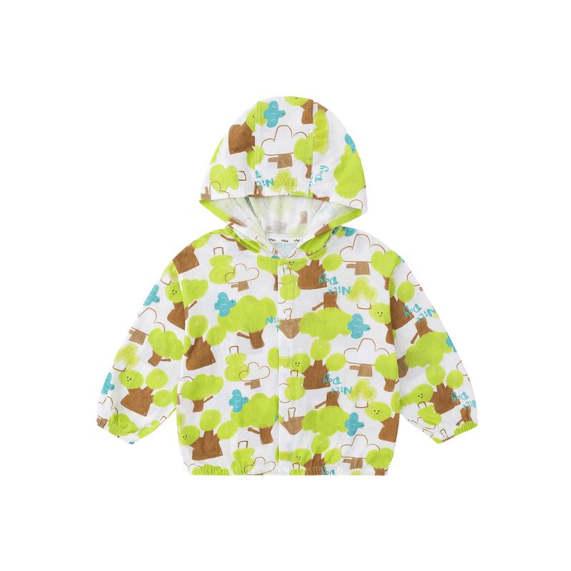 Dudu Family 100% Cotton Kids Summer Hooded Jacket