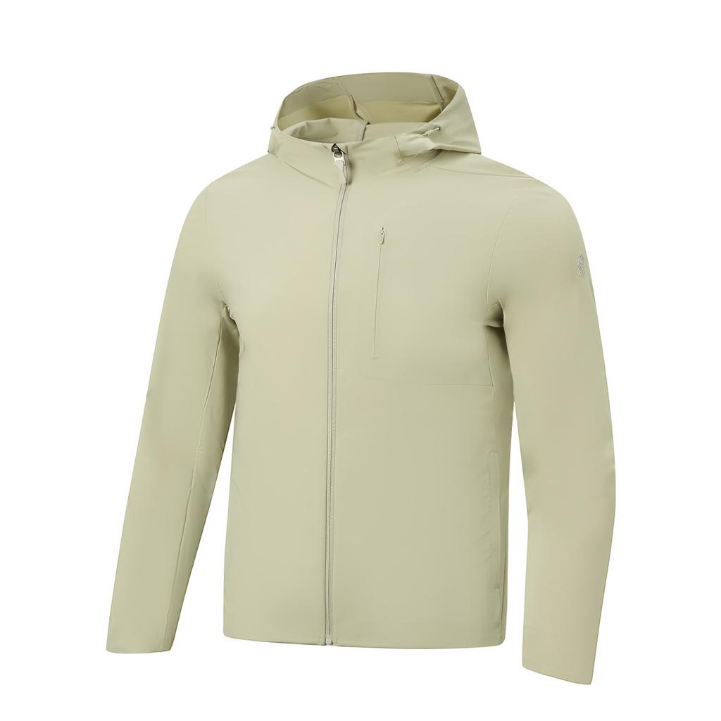 Li Ning Honor Gold Standard Solid Color Soft Zip Up Hooded Versatile Jacket Men jackets AJDW141-3