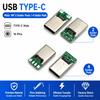 2Pin 4Pin USB Male Plug SB 3.1 Electric Terminal Jack Tail Type C Connector