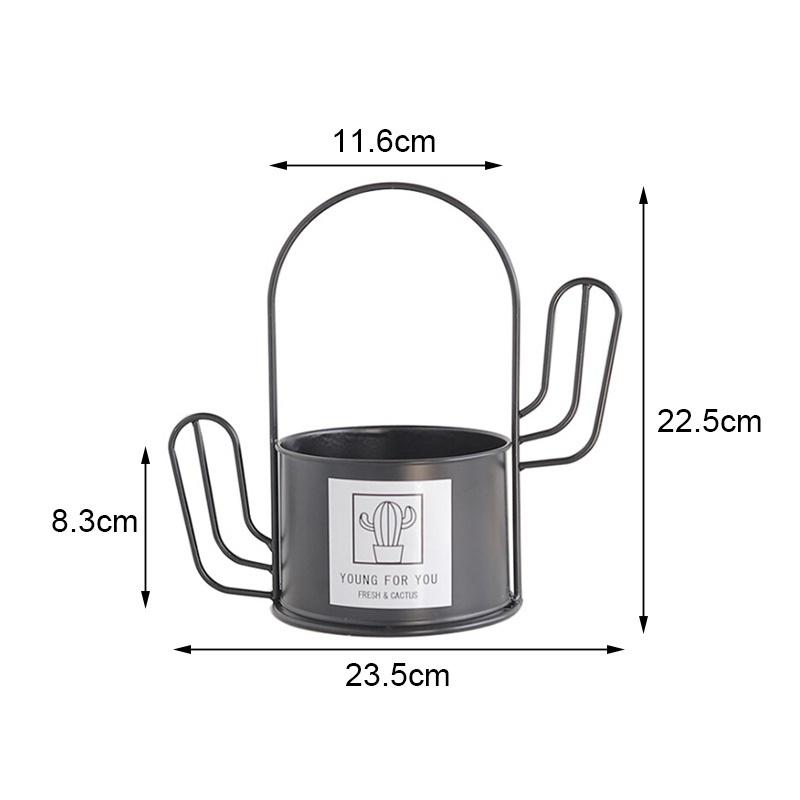 Portable Plant Stand Planter Decoration Florist Decorative Flower Stand Container Wrought Iron Cactu