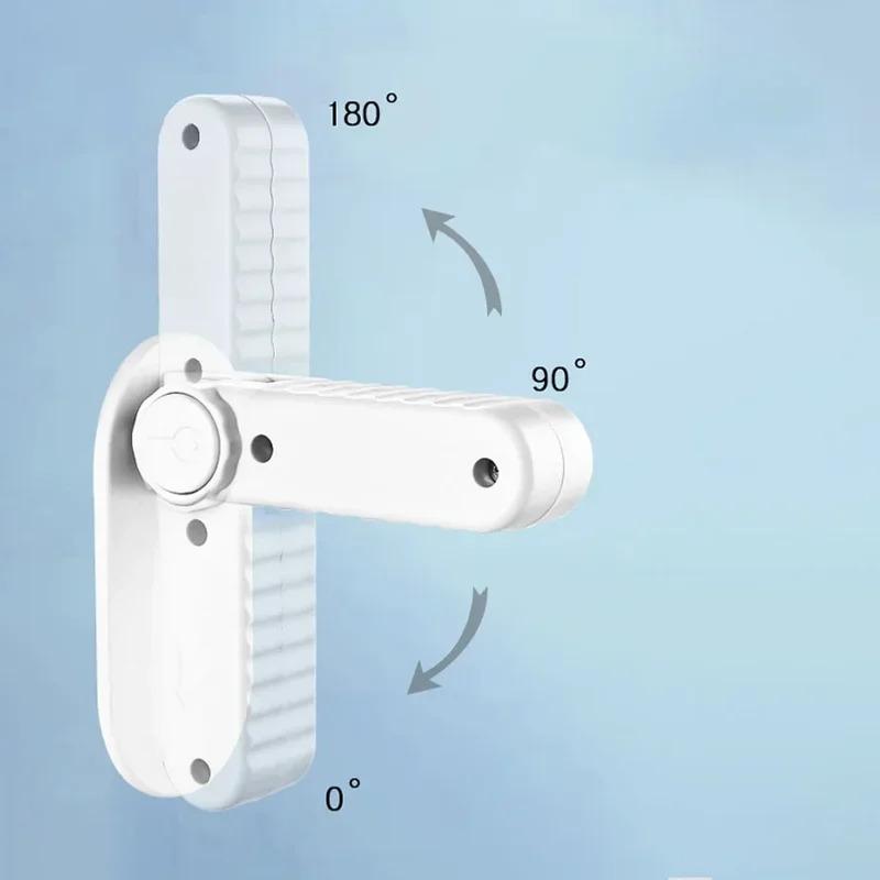 Childproof Door Handle Safety Lock No-Drill Installation Latch Lock Baby & Pet Safety Protection Prevents Door Opening & Finger