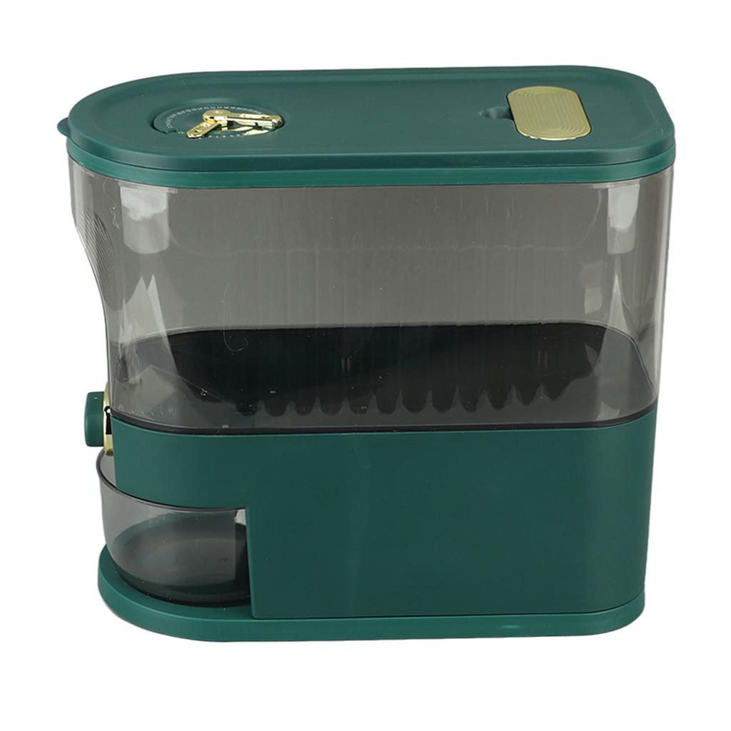 Rice Dispenser PET PP Sealed Grain Bucket Dry Food Storage Container with Measuring Cup for Kitchen