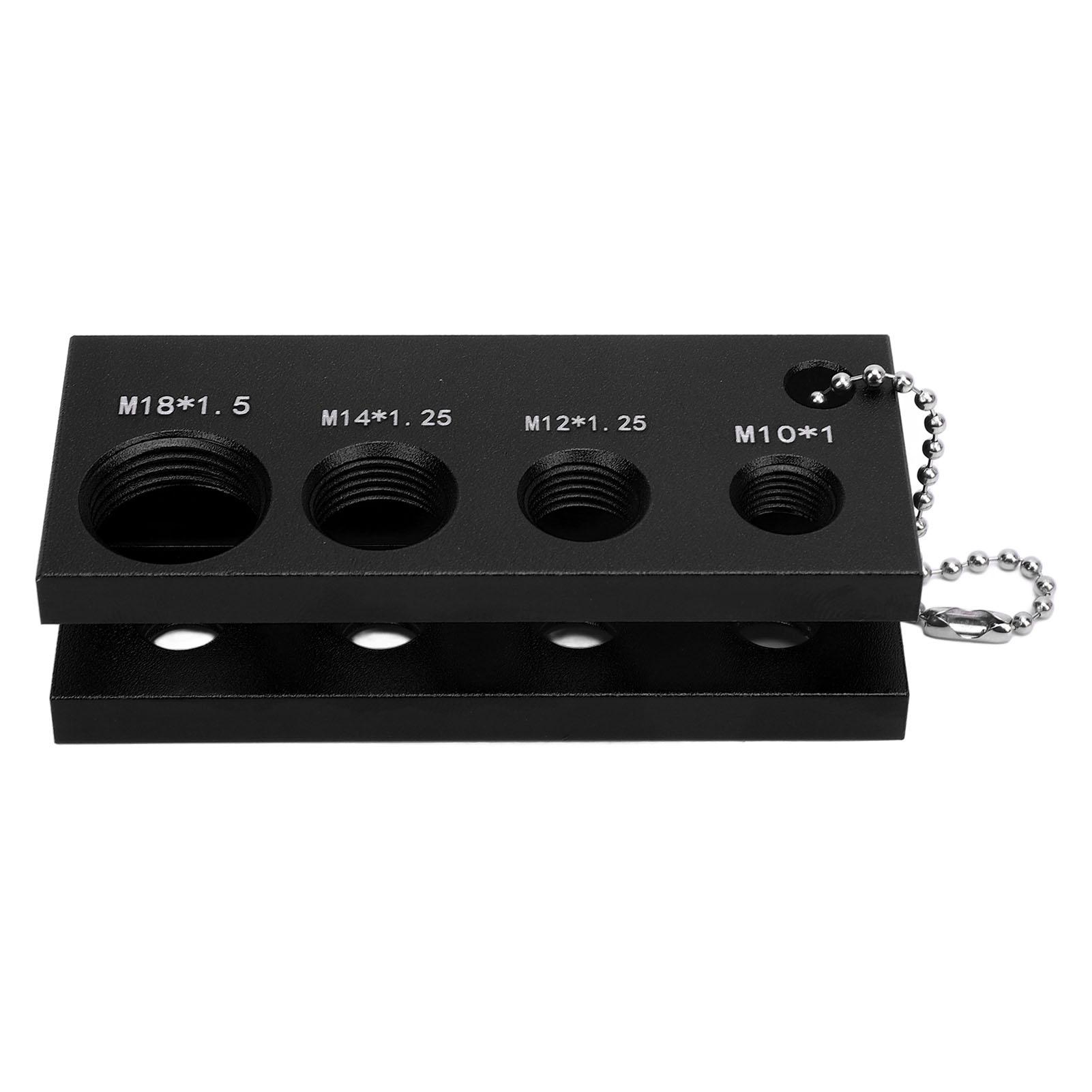 

Spark Plug Gap Tool Universal 10mm 12mm 14mm 16mm Spark Plug Gapping Adjustment Tool with 32 Blades чёрный