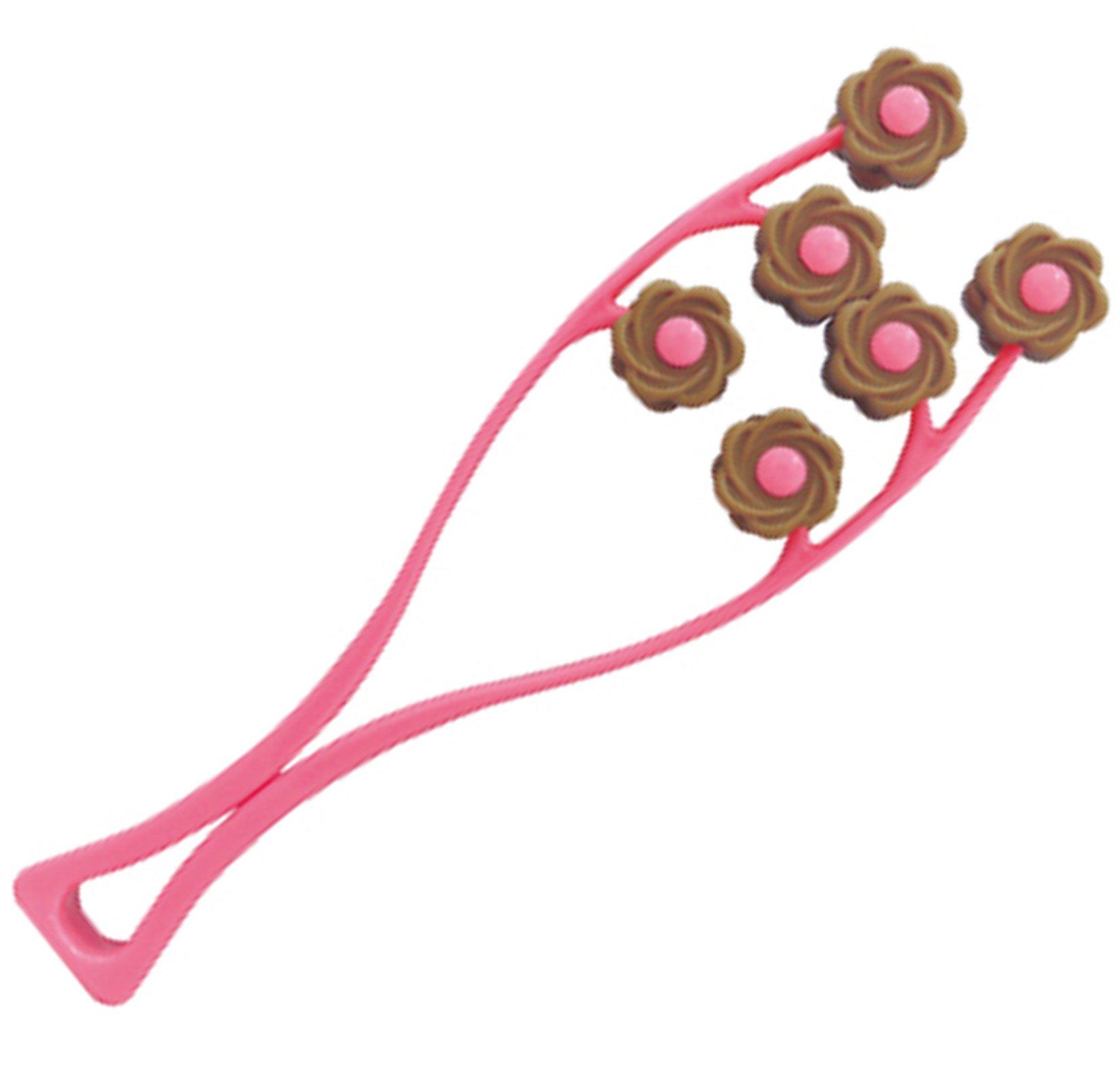 

Милый ролик для ухода за лицом с тремя головками, кораллово-розовый 95396