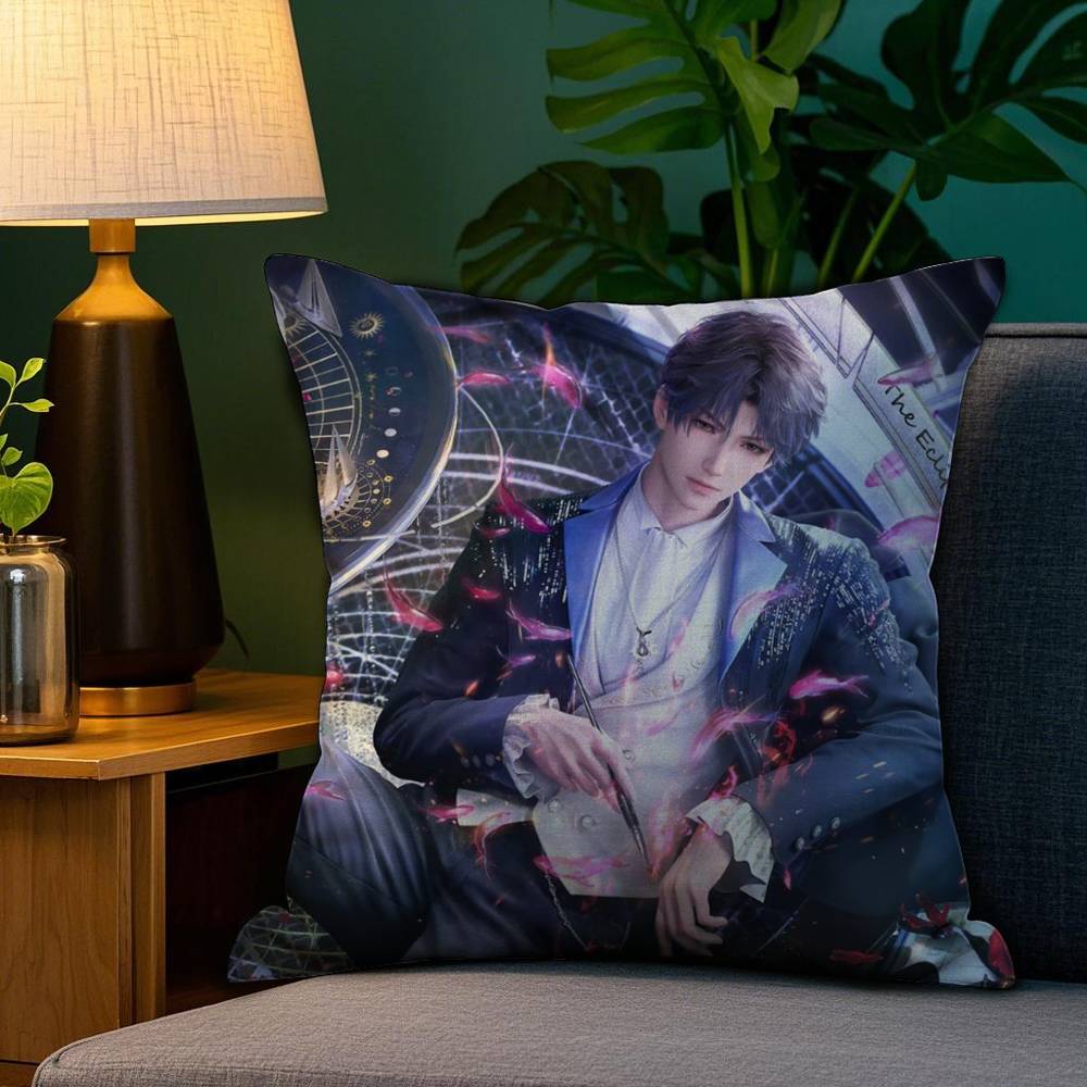 R-Rafayel Love D-Deepspace Pillow Case Sofa Living Room Bedroom Double-sided Printing Square Cushion Nap Time Cushion Cover