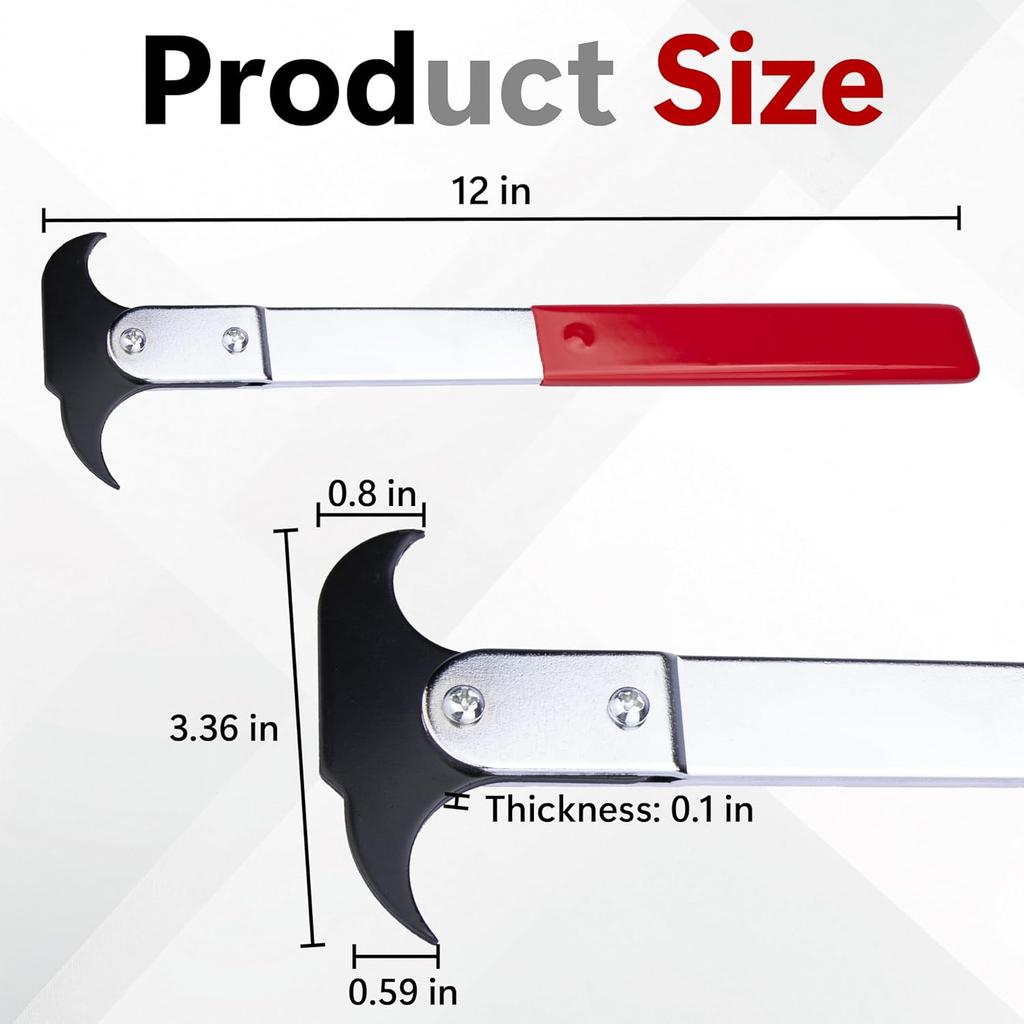 Seal Puller Tool, Oil Seal Removal Tool With Dual Hook, Universal Wheel Seal Twister Puller, Heavy Duty Seal Puller And Taller Kit For Oil And Grease