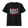 EAST COAST T Shirt Vintage Style Print Perfect for Fun Runs and Band Lovers In USA Vintage Washed Breathable Unisex