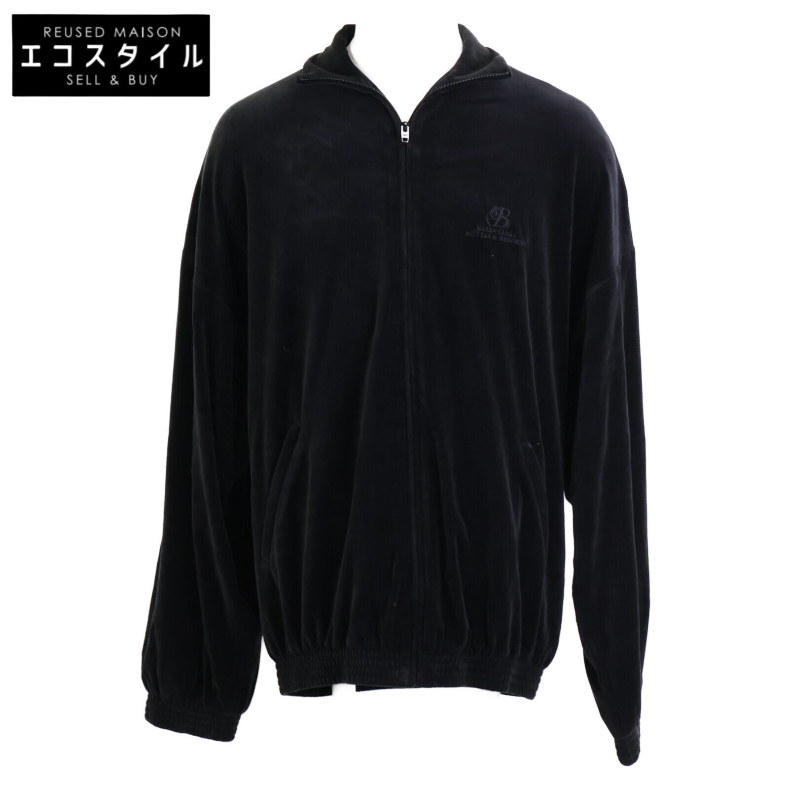 

BALENCIAGA [Domestic genuine] 659098 HOMEWEAR Velour Track Jacket XXS blackUsed