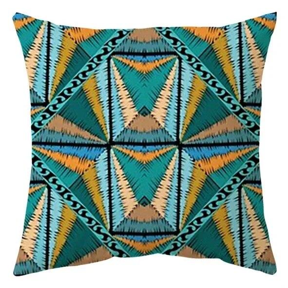 Luxuriöse Heimdeko Kissenbezug Büro Sofa Kissenbezug Tropischer Regenwald Pflanzenmuster Dekokissenbezug