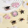 Graduation Season Enamel Pin Flower Bachelor's Hat Trencher Cap Brooches Lapel Badge Jewelry Souvenir Gifts For Students Friends