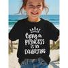 European Sizes Summer Fashion Girls Short Sleeve T-Shirt Letter Print Casual Top