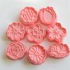 8pcs/set Flower Shape Cookie Cutters 3D Biscuit Mold Cookies Stamp DIY Fondant Cake Sunflower Rose Tulip Mould Pastry Bakeware