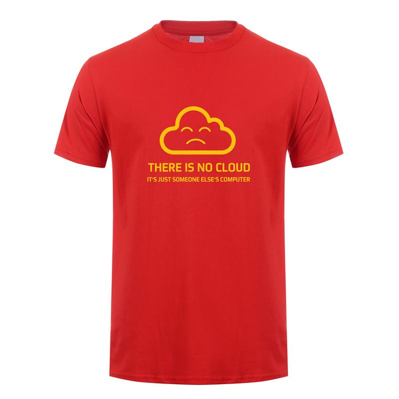 Mode Neu Es gibt keine Wolke Es ist nur der Computer eines anderen T-Shirt Kurzarm Baumwoll-T-Shirt Jungen Oberteile T-Shirt OT-848