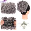 LARGE Comb Clip In Curly Hair Extension Synthetic Hair Pieces Chignon Women Updo Cover Hairpiece Extension Hair Bun