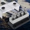 600A Power Distribution Block with Nickel Plated Copper Bus Bar and 4 Studs for Solar and Motorhomes Heavy Equipment Use