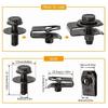 Cache-Moteur Garde-Boue Inférieur Boulons de Carrosserie Clips Écrou en U M6 Pour Toyota