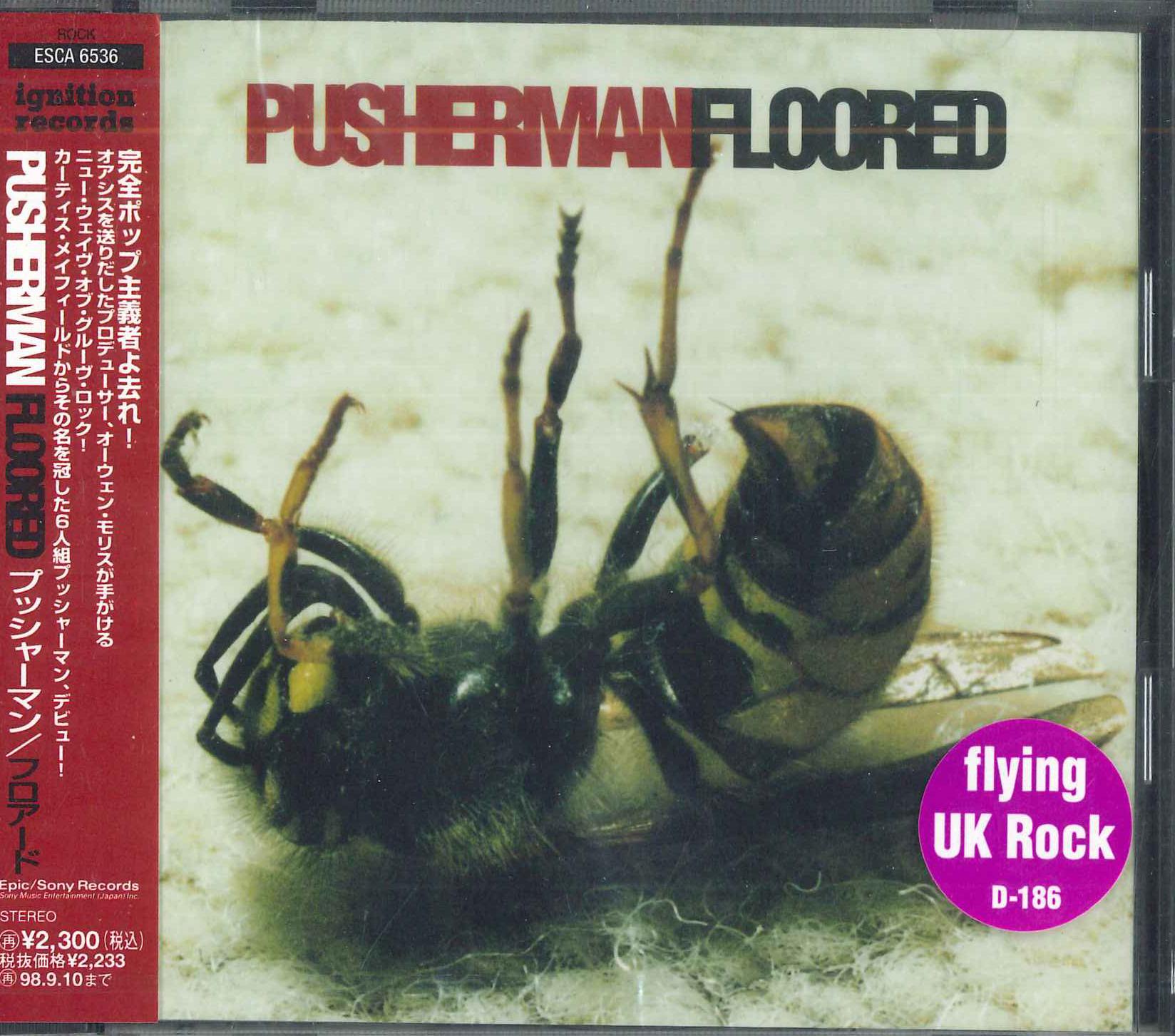 

CD PUSHERMAN - Floored ESCA6536PROMO Ignition Record 1996 Japan Obi Rock Used