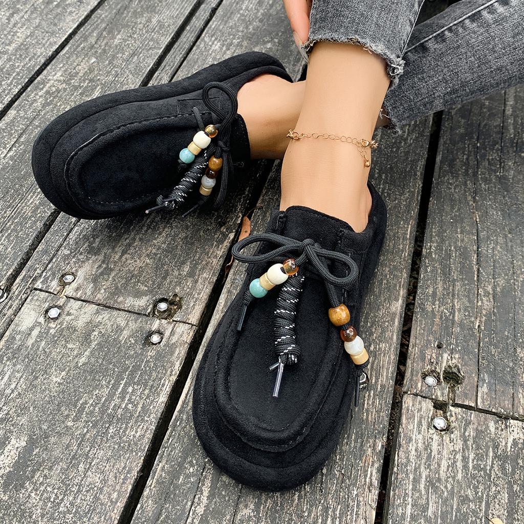 Fashion 2025 Women Baotou Sneakers Retro Comfortable Casual Outdoor Non Slip Sneakers Platform Designer Shoes for Women Zapatos De Mujer