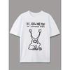 Taglie Europee Uomo & Donna T-Shirt Casual Estiva a Maniche Corte con Rana & "Come va?" Stampa Grafica