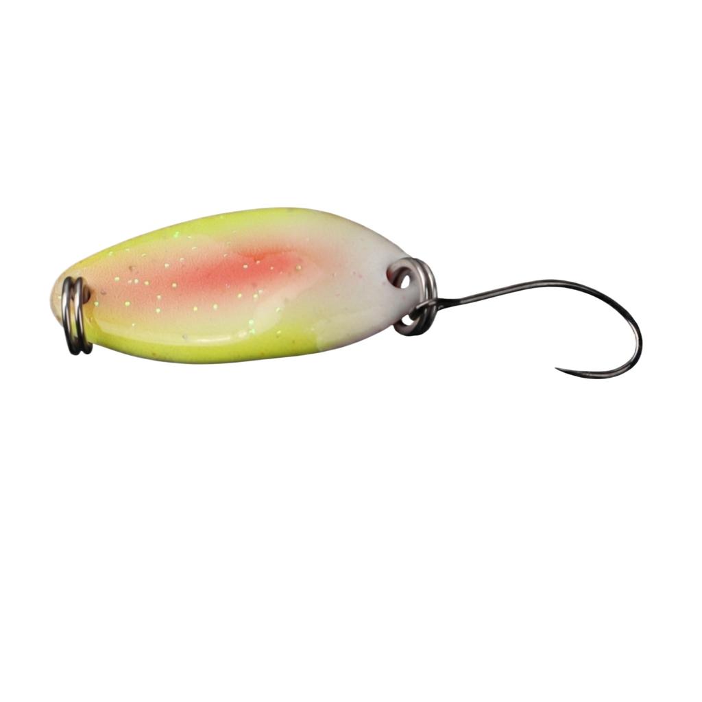 Fishing Spoon Lure Bionic Design Metal Blade Lure Long Casting Hard Bait for Freshwater and Saltwater Fishing with Single Hook