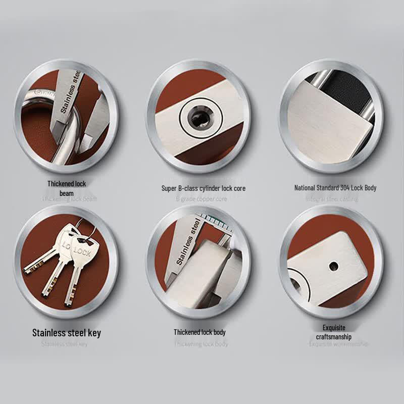 Luodeli 304 Stainless Steel Waterproof Long Shackle Padlock