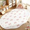 Bow Pattern Rugs for Bedroom Thick Plush Study Floor Mat Irregular Shape Living Room Decoration Carpet Fluffy Soft Cloakroom Rug
