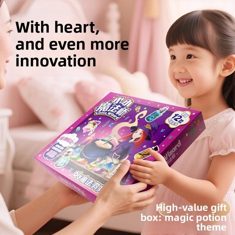 Piccola Strega Ragazza Fai da Te Pozione Magica Bottiglia Kit Scientifico Per Bambini Divertimento Educativo