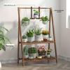 Solid Wood Balcony Flower Stand