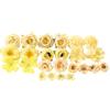 1 Set Artificial Flowers Graduation Decorations Flower Kit DIY Assorted Cap Stickers Glitter Number