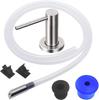 American-Style 304 Stainless Steel Kitchen Sink Soap Dispenser with 1.2m Silicone Hose, 500ml.