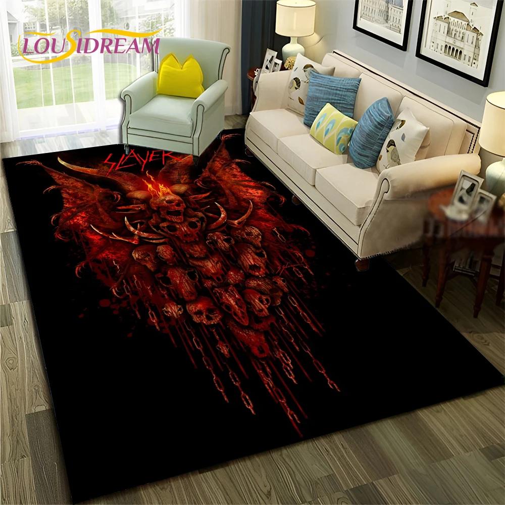 

Heavy Metal Band Slayer Rock Carpet Rug for Home Living Room Bedroom Sofa Doormat Decor,kids Play Area Rug Non-slip Floor Mat 40x60cm