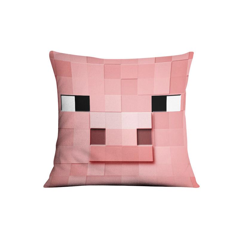 Minecraft Sofa Pillowcase Cushion Cover Home Decoration Steve Creeper Cartoon