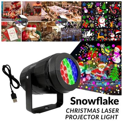 Christmas Projector Lights USB Powered Waterproof Holiday Christmas Outdoor Projector Lights For Party Decorations Home Living