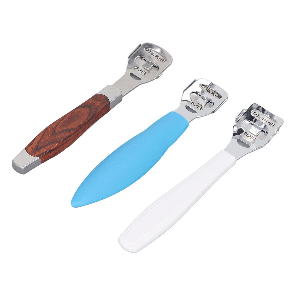 3 st Fotvård Pedikyr Förhårdnadsrakhyvel Hård Hudborttagare Professionell Pedikyrsats Fot för Förhårdnad