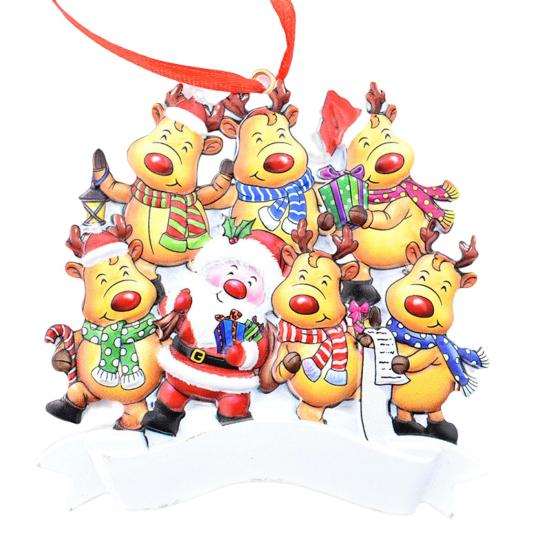 

Рождественский кулон, декор, довольно легко повесить персонализированный кулон с оленем, рождественская елка, кулон в виде лося, подвеска на рождественскую елку для вечеринки F